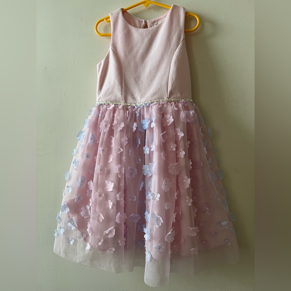 Zenzi Girls' Sleeveless Floral Skirt Dress